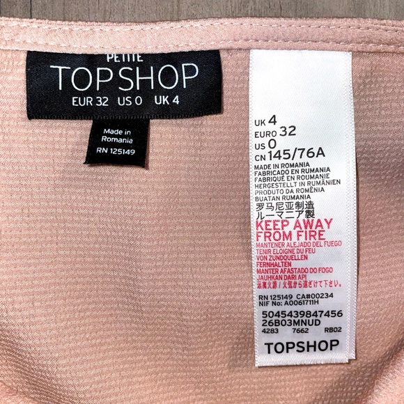 TOPSHOP Blush Cropped Camisole Top - Picture 5 of 5